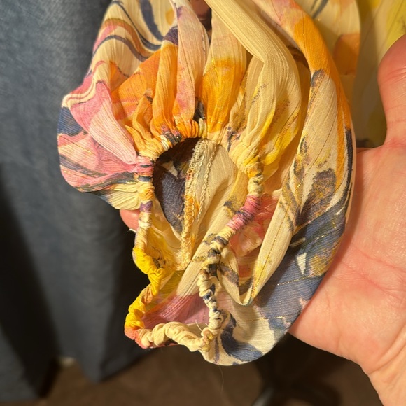 CeCe Blush Multiprint Blouse NWT - Picture 5 of 7